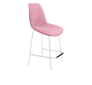 Полубарный стул SHT-ST29-С22 / SHT-S29P-1 (розовый зефир/белый муар) в Тюмени