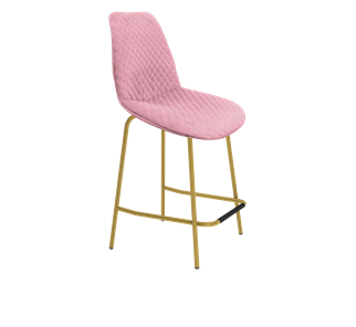 Полубарный стул SHT-ST29-С22 / SHT-S29P-1 (розовый зефир/золото) в Тюмени