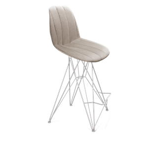 Полубарный стул SHT-ST29-С22 / SHT-S66-1 (лунный камень/хром лак) в Тюмени - предосмотр
