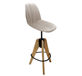 Полубарный стул SHT-ST29-С22 / SHT-S92 (лунный камень/браш.коричневый/черный муар) в Тюмени - предосмотр