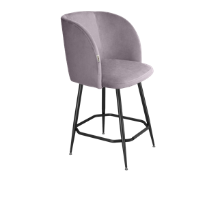 Полубарный стул SHT-ST33 / SHT-S148-1 (сиреневая орхидея/черный муар/золото) в Тюмени