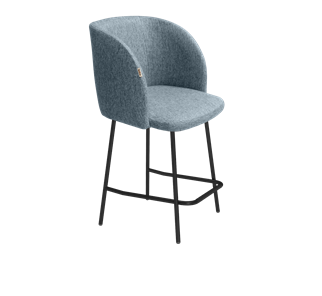 Полубарный стул SHT-ST33 / SHT-S29P-1 (синий лед/черный муар) в Заводоуковске - предосмотр