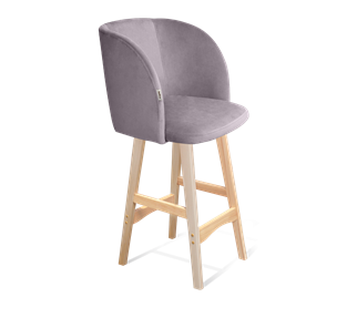 Полубарный стул SHT-ST33 / SHT-S65-1 (сиреневая орхидея/прозрачный лак) в Заводоуковске