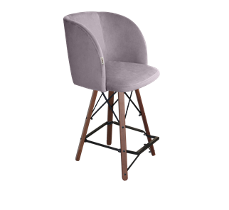 Полубарный стул SHT-ST33 / SHT-S80-1 (сиреневая орхидея/темный орех/черный) в Заводоуковске