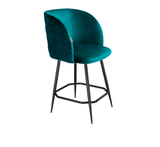 Полубарный стул SHT-ST33-1 / SHT-S148-1 (альпийский бирюзовый/черный муар/золото) в Тюмени - предосмотр