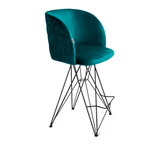 Полубарный стул SHT-ST33-1 / SHT-S66-1 (альпийский бирюзовый/черный муар) в Тюмени - предосмотр