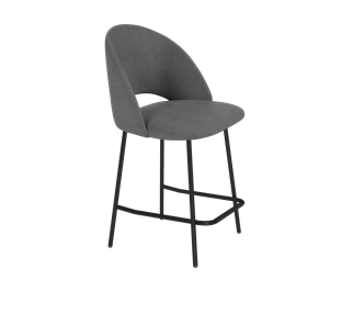 Полубарный стул SHT-ST34 / SHT-S29P-1 (платиново-серый/черный муар) в Тюмени - предосмотр