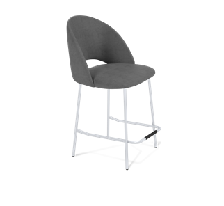 Полубарный стул SHT-ST34 / SHT-S29P-1 (платиново-серый/хром лак) в Заводоуковске