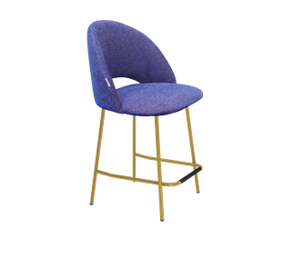 Полубарный стул SHT-ST34 / SHT-S29P-1 (синий мираж/золото) в Тюмени