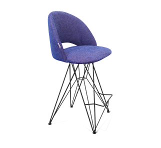 Полубарный стул SHT-ST34 / SHT-S66-1 (синий мираж/черный муар) в Тюмени