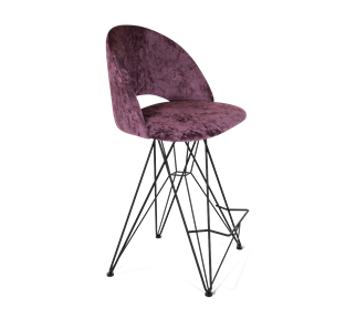 Полубарный стул SHT-ST34 / SHT-S66-1 (вишневый джем/черный муар) в Тюмени - предосмотр