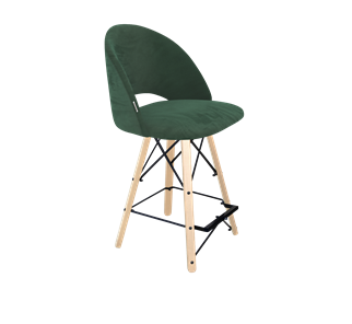 Полубарный стул SHT-ST34 / SHT-S80-1 (лиственно-зеленый/прозрачный лак/черный) в Тюмени