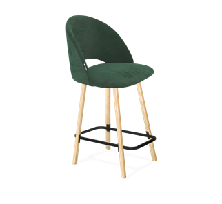Полубарный стул SHT-ST34 / SHT-S94-1 (лиственно-зеленый/прозрачный лак/черный муар) в Тюмени