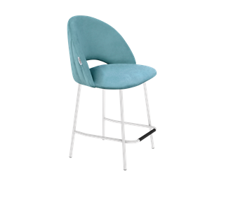 Полубарный стул SHT-ST34-1 / SHT-S29P-1 (голубая пастель/белый муар) в Тюмени