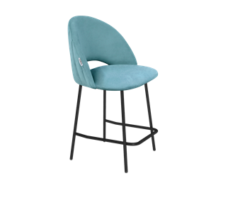Полубарный стул SHT-ST34-1 / SHT-S29P-1 (голубая пастель/черный муар) в Заводоуковске