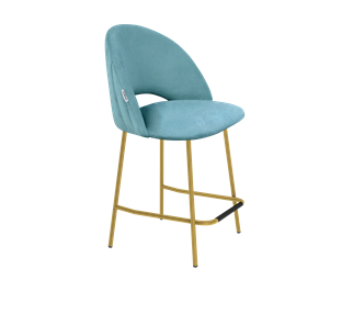 Полубарный стул SHT-ST34-1 / SHT-S29P-1 (голубая пастель/золото) в Тюмени