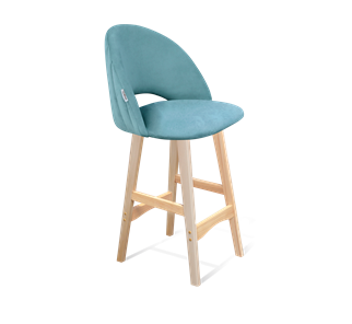 Полубарный стул SHT-ST34-1 / SHT-S65-1 (голубая пастель/прозрачный лак) в Тюмени - предосмотр