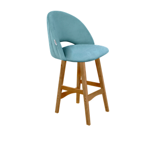 Полубарный стул SHT-ST34-1 / SHT-S65-1 (голубая пастель/светлый орех) в Заводоуковске