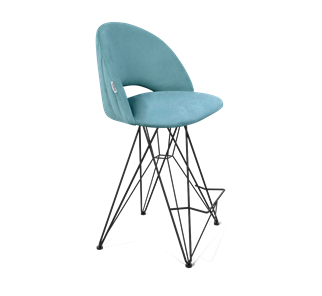 Полубарный стул SHT-ST34-1 / SHT-S66-1 (голубая пастель/черный муар) в Заводоуковске - предосмотр