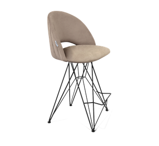 Полубарный стул SHT-ST34-1 / SHT-S66-1 (латте/черный муар) в Тюмени - предосмотр