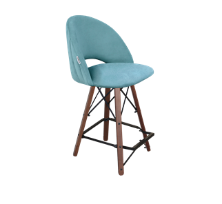 Полубарный стул SHT-ST34-1 / SHT-S80-1 (голубая пастель/темный орех/черный) в Заводоуковске