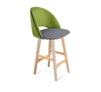 Полубарный стул SHT-ST34-3 / SHT-S65-1 (оливковый/гусиная лапка/прозрачный лак) в Тюмени