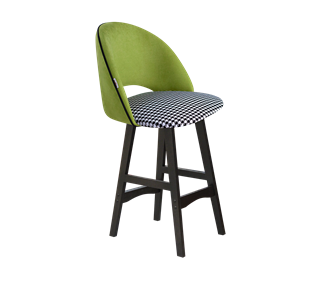Полубарный стул SHT-ST34-3 / SHT-S65-1 (оливковый/гусиная лапка/венге) в Тюмени