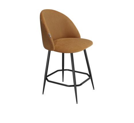 Полубарный стул SHT-ST35 / SHT-S148-1 (горчичный/черный муар) в Тюмени - изображение