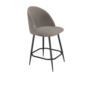 Полубарный стул SHT-ST35 / SHT-S148-1 (тростниковый сахар/черный муар) в Тюмени