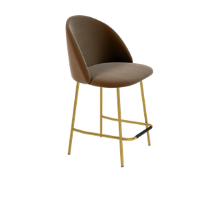 Полубарный стул SHT-ST35 / SHT-S29P-1 (кофейный ликер/золото) в Заводоуковске