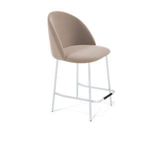 Полубарный стул SHT-ST35 / SHT-S29P-1 (латте/хром лак) в Тюмени
