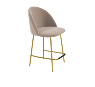 Полубарный стул SHT-ST35 / SHT-S29P-1 (латте/золото) в Тюмени