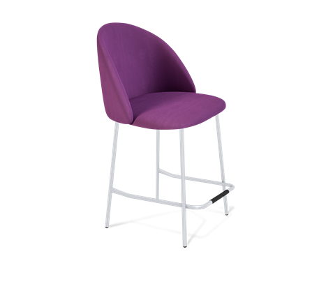 Полубарный стул SHT-ST35 / SHT-S29P-1 (ягодное варенье/хром лак) в Тюмени - изображение