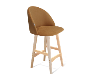 Полубарный стул SHT-ST35 / SHT-S65-1 (горчичный/прозрачный лак) в Тюмени