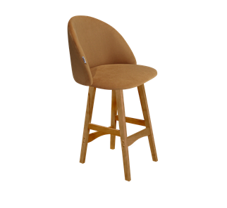 Полубарный стул SHT-ST35 / SHT-S65-1 (горчичный/светлый орех) в Тюмени