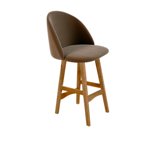Полубарный стул SHT-ST35 / SHT-S65-1 (кофейный ликер/светлый орех) в Тюмени