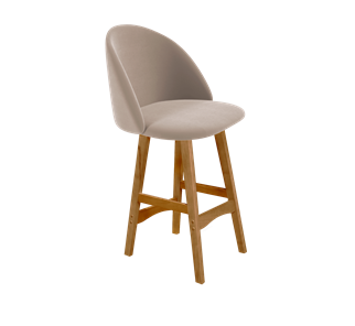 Полубарный стул SHT-ST35 / SHT-S65-1 (латте/светлый орех) в Тюмени