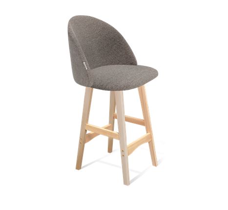 Полубарный стул SHT-ST35 / SHT-S65-1 (тростниковый сахар/прозрачный лак) в Тюмени - изображение