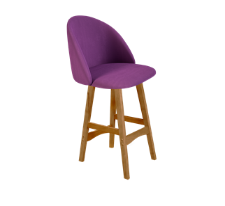 Полубарный стул SHT-ST35 / SHT-S65-1 (ягодное варенье/светлый орех) в Тюмени