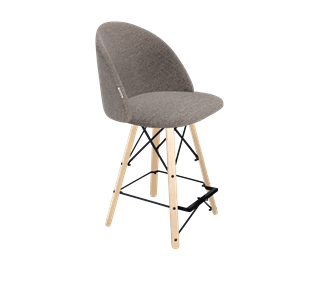Полубарный стул SHT-ST35 / SHT-S80-1 (тростниковый сахар/прозрачный лак/черный) в Тюмени