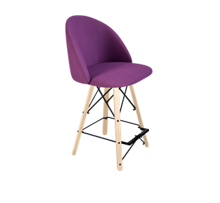 Полубарный стул SHT-ST35 / SHT-S80-1 (ягодное варенье/прозрачный лак/черный) в Тюмени