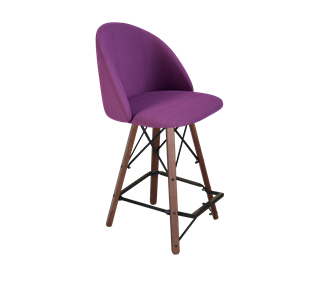Полубарный стул SHT-ST35 / SHT-S80-1 (ягодное варенье/темный орех/черный) в Тюмени