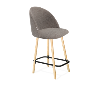 Полубарный стул SHT-ST35 / SHT-S94-1 (тростниковый сахар/прозрачный лак/черный муар) в Тюмени - предосмотр