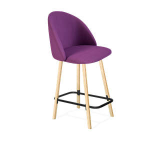 Полубарный стул SHT-ST35 / SHT-S94-1 (ягодное варенье/прозрачный лак/черный муар) в Тюмени