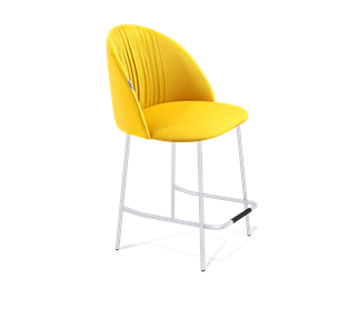 Полубарный стул SHT-ST35-1 / SHT-S29P-1 (имперский жёлтый/хром лак) в Тюмени