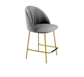 Полубарный стул SHT-ST35-1 / SHT-S29P-1 (угольно-серый/золото) в Тюмени