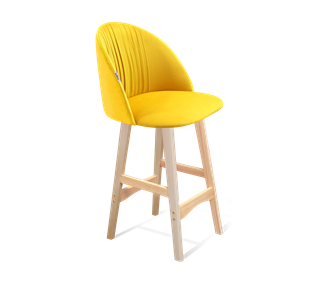 Полубарный стул SHT-ST35-1 / SHT-S65-1 (имперский жёлтый/прозрачный лак) в Тюмени - предосмотр
