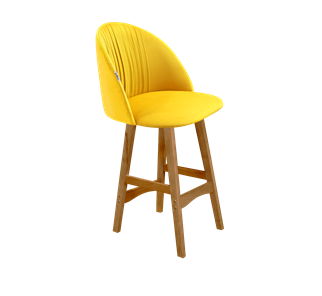 Полубарный стул SHT-ST35-1 / SHT-S65-1 (имперский жёлтый/светлый орех) в Тюмени
