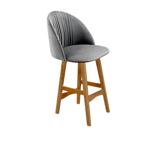 Полубарный стул SHT-ST35-1 / SHT-S65-1 (угольно-серый/светлый орех) в Тюмени
