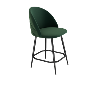 Полубарный стул SHT-ST35-2 / SHT-S148-1 (лиственно-зеленый/черный муар) в Тюмени